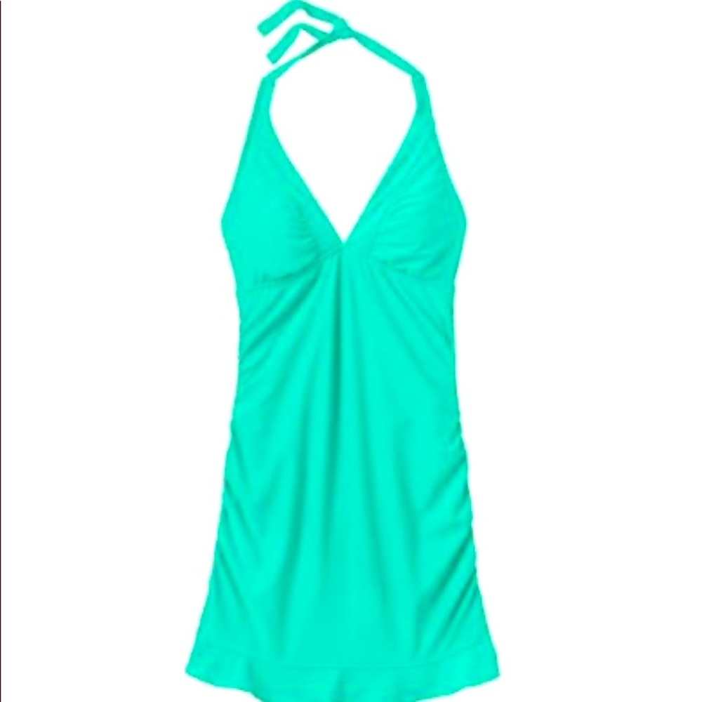 Athleta teal color Shirrendipity one piece size L